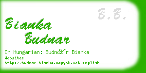 bianka budnar business card